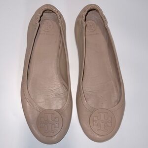 Tory Burch Minnie Ballet Flats in Nude Size 8.5